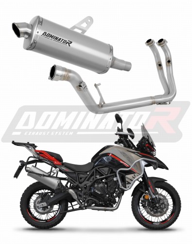 ολοκληρωμένο σύστημα εξάτμισης με τελικό DOMINATOR Full System Τιτανίου P7 κατάλληλο για τη μοτοσυκλέτα Benelli TRK 702 / TRK 702X 2023 - 2024 5
