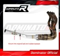 decat μεσαίο καζανάκι DOMINATOR Mid Pipe κατάλληλο για μοτοσικλέτα Kawasaki Z 900 A2 2017 - 2019 7