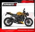 ολοκληρωμένο σύστημα εξάτμισης με τελικό DOMINATOR Full System HP8 ΜΑΥΡΟ κατάλληλο για τη μοτοσυκλέτα Triumph STREET TRIPLE 765 S / R / RS 2023 - 2024