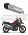 εξάτμιση τελικό DOMINATOR Τιτανίου HP7 κατάλληλο για μοτοσυκλέτα Suzuki DL 1000 V-Strom 2014 - 2016