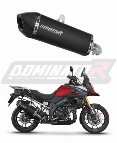 εξάτμιση σιγαστήρας DOMINATOR HP7 ΜΑΥΡΟΣ κατάλληλος για μοτοσυκλέτα Suzuki DL 1000 V-Strom 2017 - 2020