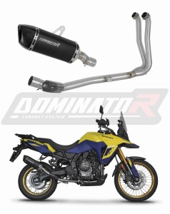 Suzuki V-Strom 800 / DE 2023 - 2024 Πλήρες σύστημα Κολλέκτορας εξάτμιση Σιγαστήρας HP6 BLACK + dB killer