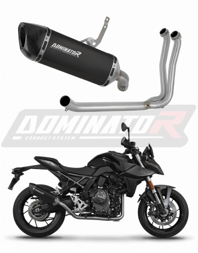 πλήρες σύστημα εξάτμισης με σιγαστήρα DOMINATOR Full System HP6 ΜΑΥΡΟ που ταιριάζει στη μοτοσυκλέτα Suzuki GSX-8S / 8R 2022 - 2024 6