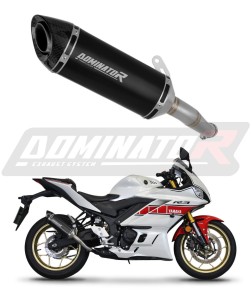 Yamaha YZF-R3 2019 - 2024 εξάτμιση Τελικό HP8 BLACK + dB killer medium