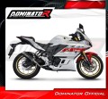 εξάτμιση τελικό DOMINATOR OV G2 ΜΑΥΡΟ κατάλληλο για μοτοσυκλέτα Yamaha YZF-R3 2019 - 2024 6