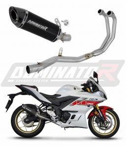 Yamaha YZF-R3 2019 - 2024 Ολόκληρο σύστημα εξάτμισης Τελικό HP8 BLACK + dB killer medium