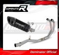 πλήρες σύστημα εξάτμισης με τελικό DOMINATOR Full System HP8 ΜΑΥΡΟ κατάλληλο για τη μοτοσικλέτα Yamaha YZF-R3 2019 - 2024 4