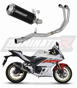 Yamaha YZF-R3 2019 - 2024 Ολόκληρο Σύστημα εξάτμισης Τελικό OV BLACK + dB killer medium