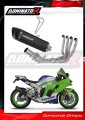 πλήρες σύστημα εξάτμισης με τελικό DOMINATOR Full System HP6 ΜΑΥΡΟ που ταιριάζει στη μοτοσυκλέτα Kawasaki ZX10R / RR 2021 - 2025 2