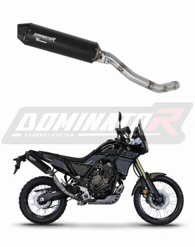 εξάτμιση τελικό DOMINATOR MX2 ΜΑΥΡΟ κατάλληλο για μοτοσυκλέτα Yamaha Tenere 700 2021 - 2024