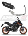 πλήρες σύστημα εξάτμισης με τελικό DOMINATOR Full System HP8 ΜΑΥΡΟ κατάλληλο για μοτοσυκλέτα KTM 125 Duke 2024