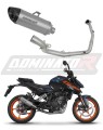 πλήρες σύστημα εξάτμισης με τελικό DOMINATOR Full System Τιτανίου HP8 κατάλληλο για τη μοτοσυκλέτα KTM 125 Duke 2024