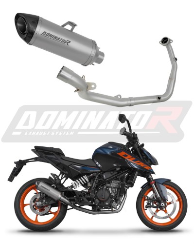 πλήρες σύστημα εξάτμισης με τελικό DOMINATOR Full System Τιτανίου HP8 κατάλληλο για τη μοτοσυκλέτα KTM 125 Duke 2024