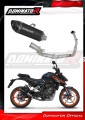 πλήρες σύστημα εξάτμισης με τελικό DOMINATOR Full System HP8 ΜΑΥΡΟ κατάλληλο για μοτοσυκλέτα KTM 125 Duke 2024 2