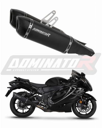 εξάτμιση τελικό DOMINATOR HP6 ΜΑΥΡΟ κατάλληλο για τη μοτοσυκλέτα Suzuki GSX 1300 R Hayabusa 2021 - 2026 6