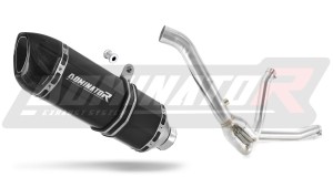 Suzuki DL 650 V Strom 2007 - 2011 εξάτμιση τελικό HP1 BLACK + dB killer