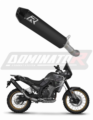 εξάτμιση τελικό DOMINATOR MX2 ΜΑΥΡΟ κατάλληλο για τη μοτοσυκλέτα Kove 800 X Pro Adventure 2023 - 2026