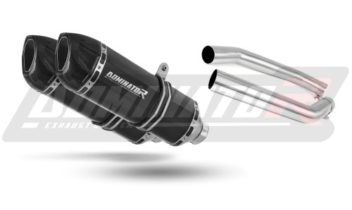 εξάτμιση τελικό DOMINATOR HP1 ΜΑΥΡΟ κατάλληλο για μοτοσυκλέτα Honda VTR 1000 SP2 2002 - 2006