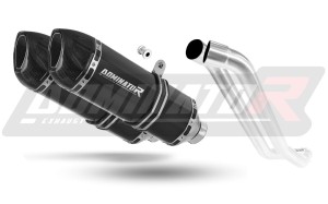 Honda XL 1000 V VARADERO 1999 - 2016 εξάτμιση σιγαστήρας HP1 BLACK + dB killer