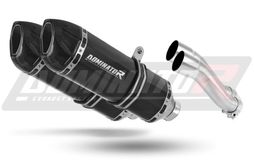 εξάτμιση τελικό DOMINATOR HP1 ΜΑΥΡΟ για μοτοσυκλέτα Kawasaki GPZ 500 1987 - 2003
