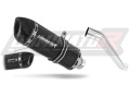 εξάτμιση σιγαστήρας DOMINATOR Εγκεκριμένη HP1 ΜΑΥΡΗ κατάλληλη για τη μοτοσυκλέτα Kawasaki ZX6R 636 2003 - 2004