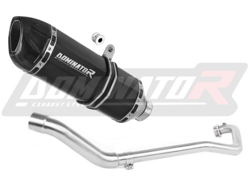 πλήρες σύστημα εξάτμισης με σιγαστήρα DOMINATOR Full System HP1 ΜΑΥΡΟ κατάλληλο για μοτοσυκλέτα Suzuki GSX S 125 2017 - 2019