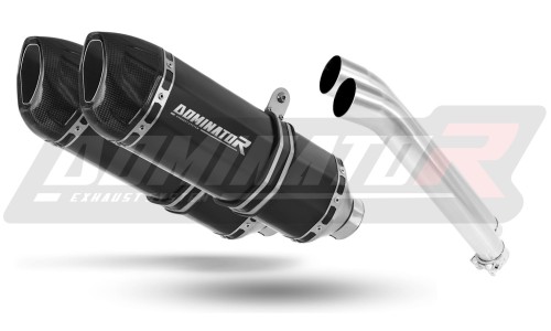 εξάτμιση τελικό DOMINATOR HP1 ΜΑΥΡΟ για μοτοσυκλέτα Suzuki DL 1000 V Strom 2002 - 2011