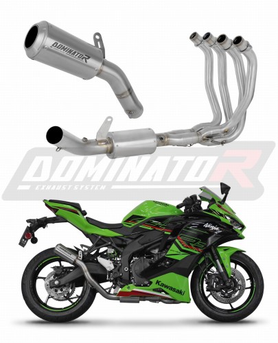πλήρες σύστημα εξάτμισης με τελικό DOMINATOR Full System GPS κατάλληλο για μοτοσυκλέτα Kawasaki ZX-4R / RR 2023 - 2024
