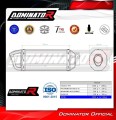 exhaust muffler DOMINATOR HP1 BLACK fits to Ducati MONSTER 796 2010  2015 3