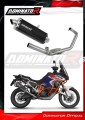 ολοκληρωμένο σύστημα εξάτμισης με τελικό DOMINATOR Full System P7 ΜΑΥΡΟ κατάλληλο για μοτοσυκλέτα KTM 1290 Super Adventure 2021 - 2024