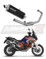 ολοκληρωμένο σύστημα εξάτμισης με τελικό DOMINATOR Full System P7 ΜΑΥΡΟ κατάλληλο για μοτοσυκλέτα KTM 1290 Super Adventure 2021 - 2024 5