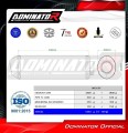 εξάτμιση τελικό DOMINATOR OVR ΜΑΥΡΟ κατάλληλο για τη μοτοσυκλέτα Yamaha FJ 1100 2