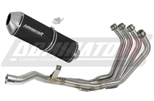 πλήρες σύστημα εξάτμισης με σιγαστήρα DOMINATOR Full System OVR ΜΑΥΡΟ κατάλληλο για μοτοσυκλέτα Yamaha XJ 6N S F 2009 - 2016
