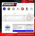 εξάτμιση τελικό DOMINATOR OVR ΜΑΥΡΟ κατάλληλο για μοτοσυκλέτα Suzuki GSXR 1300 Hayabusa 1999 - 2007 2