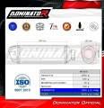 εξάτμιση σιγαστήρας DOMINATOR S6 ΜΑΥΡΟ κατάλληλο για τη μοτοσικλέτα Suzuki GSF BANDIT 1200 2001 - 2005 4