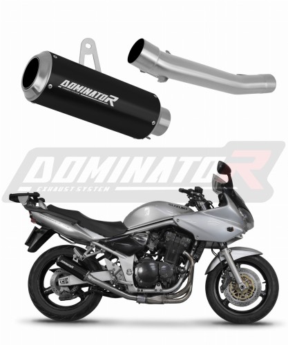 εξάτμιση τελικό DOMINATOR GP ΜΑΥΡΟ κατάλληλο για μοτοσυκλέτα Suzuki GSF BANDIT 600 2000 - 2004 4
