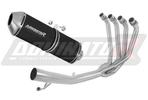 kompletny układ wydechowy z tłumikiem DOMINATOR Full System OVR CZARNY pasujący do motocykla Suzuki GSF 650 BANDIT N / S 2007 - 2016