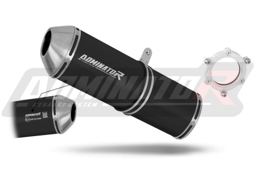 wydech tłumik DOMINATOR Homologowany OVR CZARNY pasujący do motocykla Kawasaki ZX6R 1998 - 2002