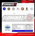 εξάτμιση τελικό DOMINATOR OVR ΜΑΥΡΟ κατάλληλο για μοτοσυκλέτα Honda VTR 1000F Firestorm 2002 - 2006 2