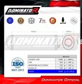 exhaust muffler DOMINATOR OVR BLACK fits to Honda CBF 1000 2006  2009 2