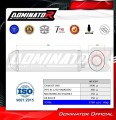 εξάτμιση τελικό DOMINATOR OVR ΜΑΥΡΟ κατάλληλο για μοτοσυκλέτα Honda XL 125 V VARADERO 2001 - 2006 2