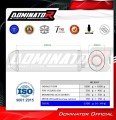 εξάτμιση τελικό DOMINATOR OVR BLACK κατάλληλο για τη μοτοσυκλέτα Aprilia Pegaso 650 1997 - 2000 2