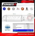 ολοκληρωμένο σύστημα εξάτμισης με τελικό DOMINATOR Full System S6 ΜΑΥΡΟ κατάλληλο για μοτοσυκλέτα Honda CBR 650 R / E-Clutch 2024 - 2025 4