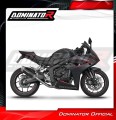 πλήρες σύστημα εξάτμισης με τελικό DOMINATOR Full System S6 ΜΑΥΡΟ κατάλληλο για μοτοσυκλέτα Honda CB 650 R / E-Clutch 2024 - 2025 2