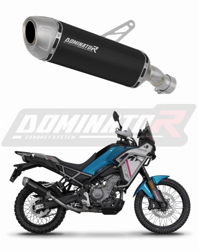 εξάτμιση τελικό DOMINATOR S6 ΜΑΥΡΟ κατάλληλο για τη μοτοσυκλέτα CF MOTO 450 MT 2024 6