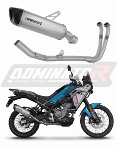 CF MOTO 450 MT 2024 Full system Ολόκληρο σύστημα εξάτμισης Χταπόδι τελικό τιτανίου HP6 + dB killer