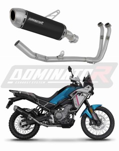 CF MOTO 450 MT 2024 Ολόκληρο σύστημα Πολλαπλή εξάτμιση σιγαστήρας S6 BLACK + dB killer