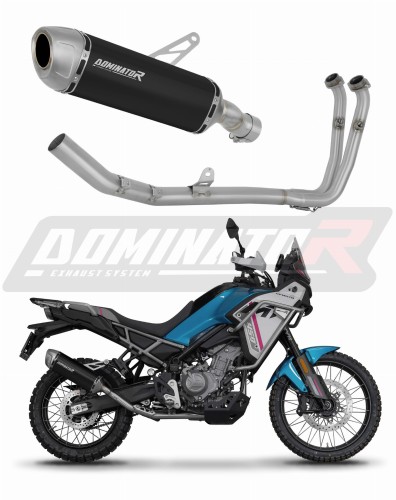 complete exhaust system with muffler DOMINATOR Full System S6 BLACK fits to CF MOTO 450 MT 2024