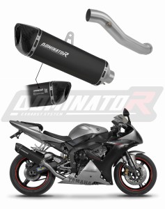Yamaha YZF R1 1000 RN09 2002 - 2003 Εγκεκριμένη εξάτμιση τελικό HP6 BLACK + dB killer