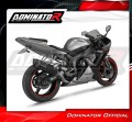 exhaust muffler DOMINATOR homologated road legal HP6 BLACK fits to Yamaha YZF R1 1000 RN09 2002  2003 4